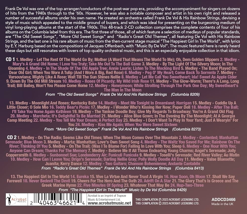 Frank De Vol - Classic Albums 1960-61 - Amazon.com Music